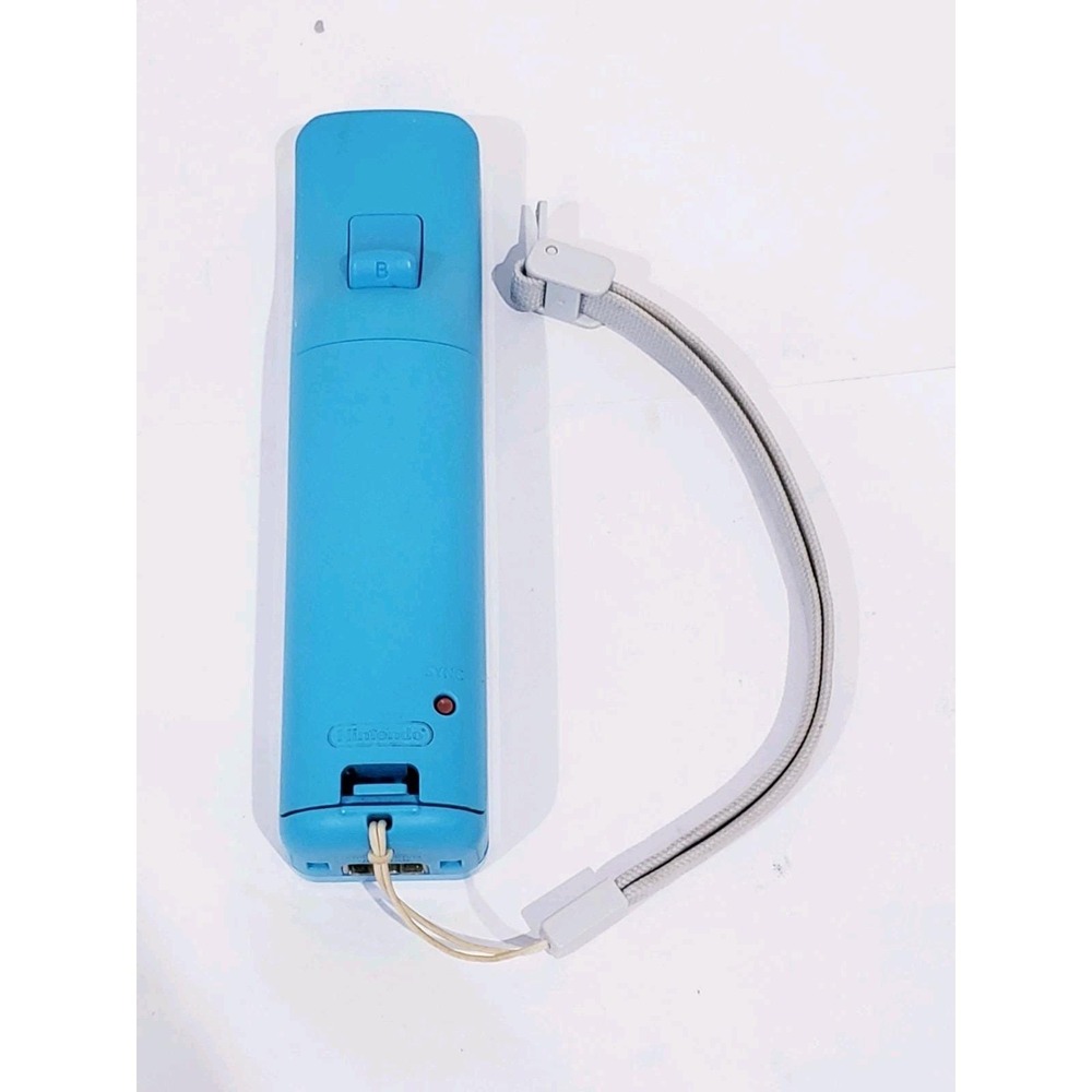 OEM Nintendo Wii Remote With Motion Plus Inside RVL-036 Blue - Works - Picture 2 of 5
